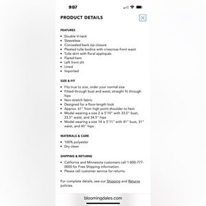 Adrian Papell Double V Neck Gown